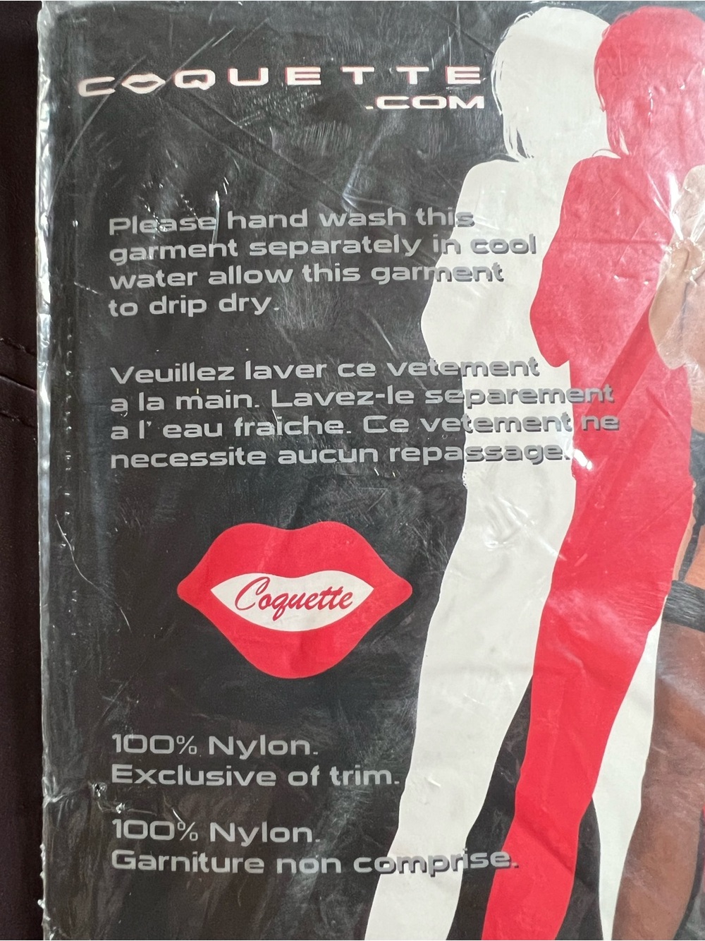 Coquette Black Thigh High Stockings O/S Sheer Nylon Hosiery BNIB - Picture 5 of 5